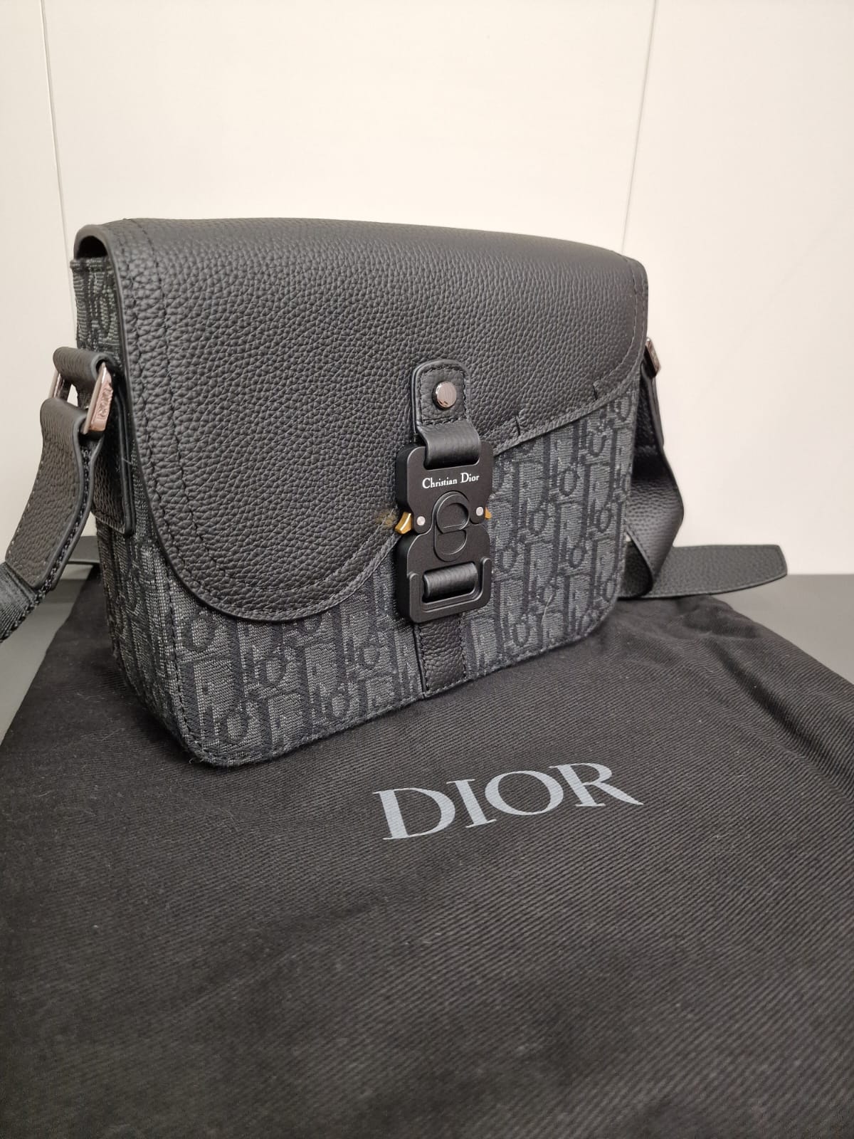 Christian Dior Мъжка Чанта от Кожа и Велур