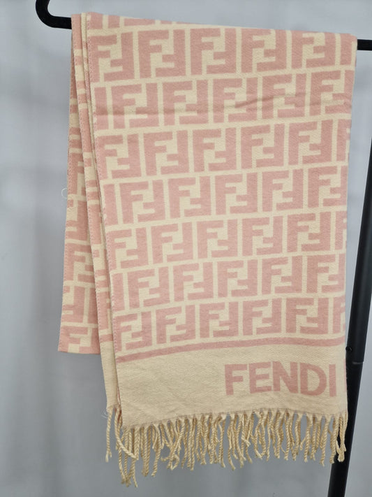 Fendi Дамски Шал от 100% Кашмир и Памук