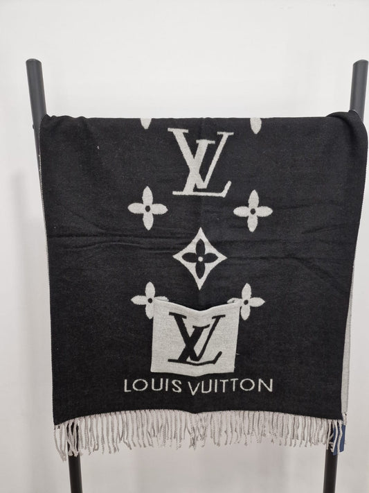 Louis Vuitton Дамски Шал от 100% Кашмир и Памук