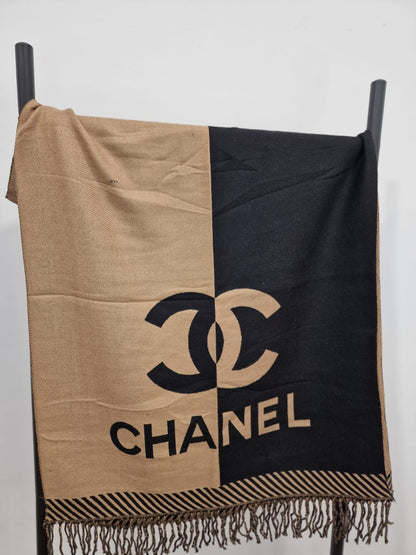 Chanel Дамски Шал от 100% Кашмир и Памук