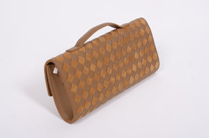 Дамска чанта клъч Botega Venetta от естествена кожа