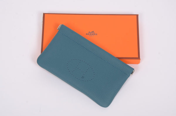 Дамски портфейл Hermes от естествена кожа