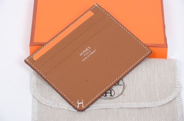 Дамски кардхолдър Hermes от естествена кожа
