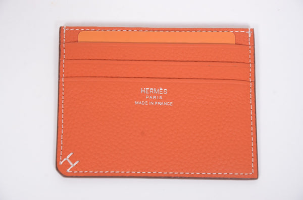 Дамски кардхолдър Hermes от естествена кожа