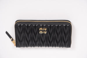 Дамски портфейл Miu Miu от естествена кожа