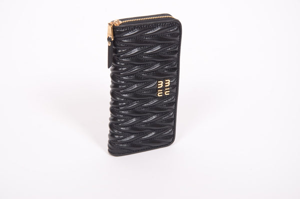 Дамски портфейл Miu Miu от естествена кожа