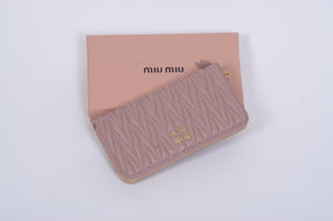 Дамски портфейл Miu Miu от естествена кожа