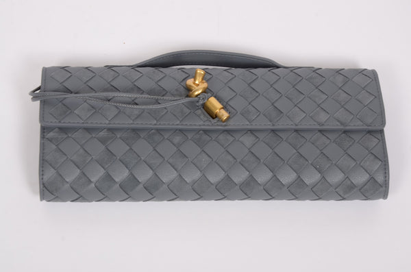 Дамска чанта клъч Bottega Veneta от естествена кожа