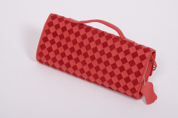 Дамска чанта клъч Bottega Veneta от естествена кожа