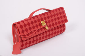 Дамска чанта клъч Bottega Veneta от естествена кожа