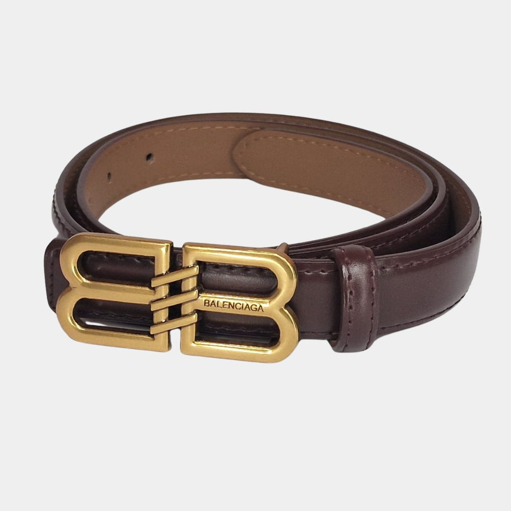 Унисекс колан Balenciaga от естествена кожа