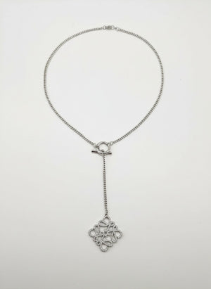 Дамско сребристо колие LO