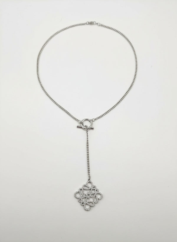 Дамско сребристо колие LO
