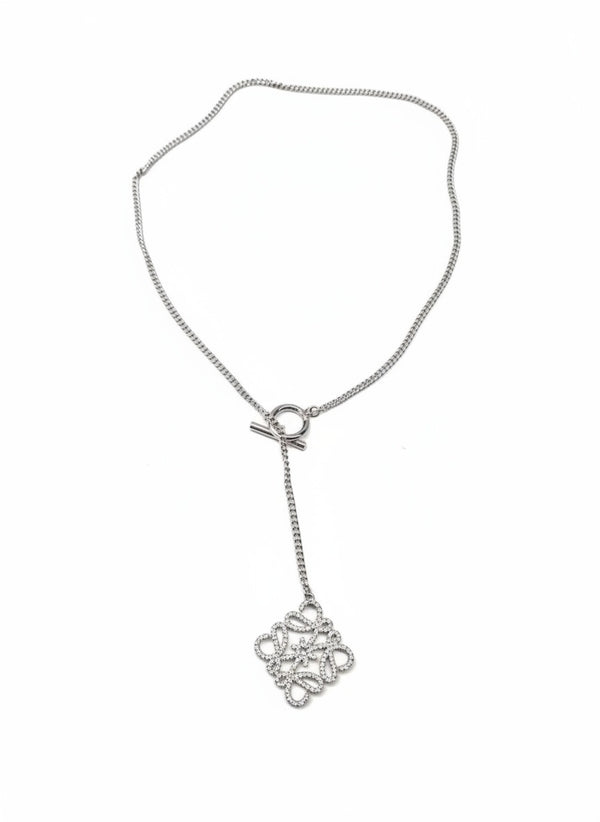 Дамско сребристо колие LO