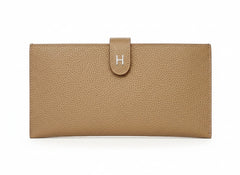 Дамски портфейл Hermes – кафяв естествена кожа