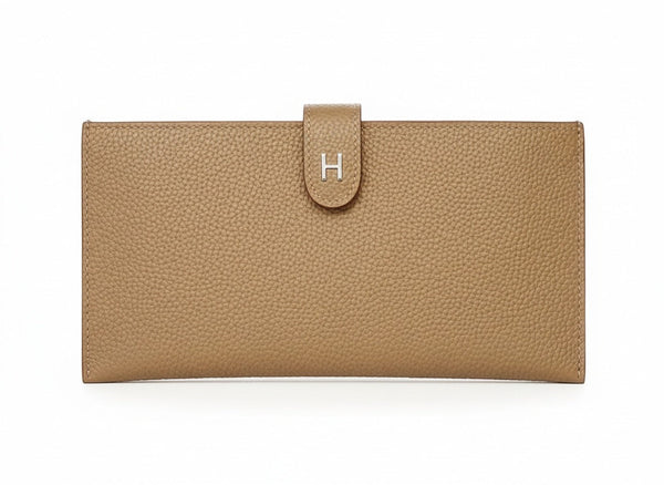 Дамски портфейл Hermes – кафяв естествена кожа