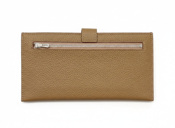 Дамски портфейл Hermes – кафяв естествена кожа