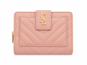 Saint Laurent Monogram Quilted Leather Wallet