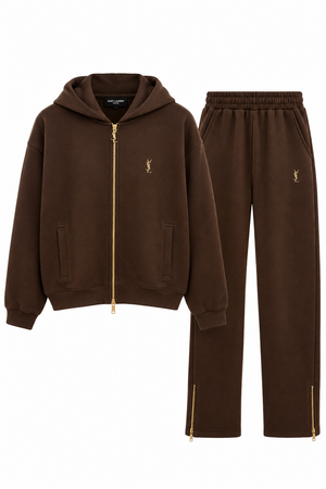 Дамски анцуг Saint Laurent – шоколадово кафяв
