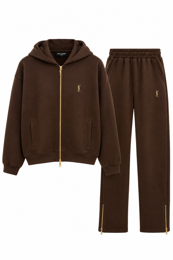 Дамски анцуг Saint Laurent – шоколадово кафяв