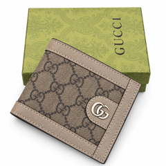 Gucci GG – Унисекс портфейл в бежово