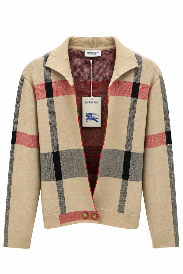 Дамска плетена жилетка Burberry – Icon Check